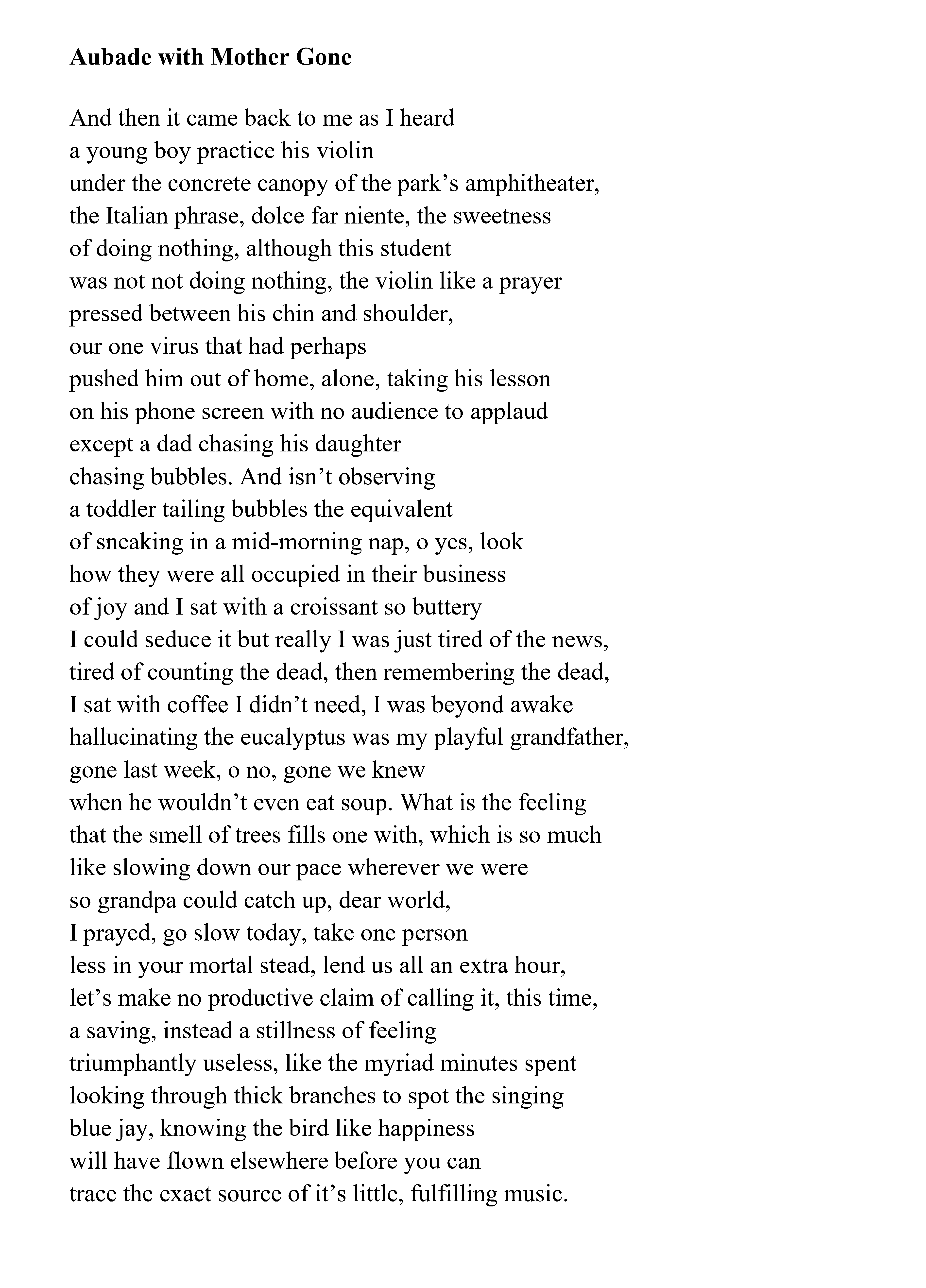 poem by vangani