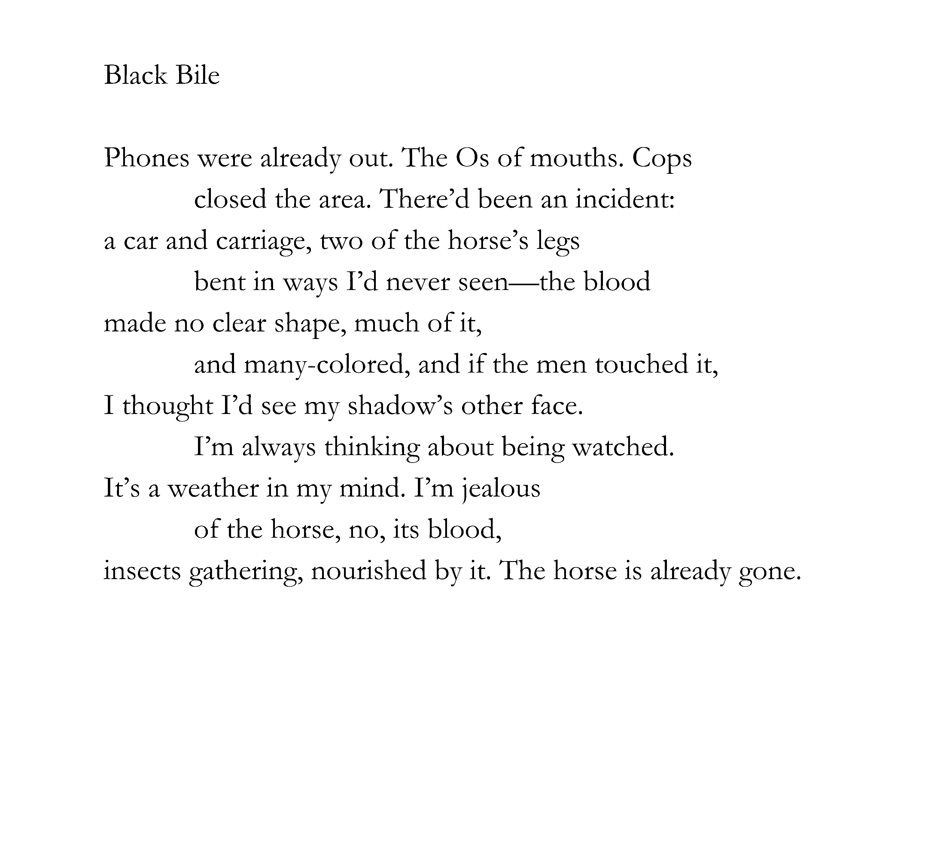 black bile poem by derrick austin