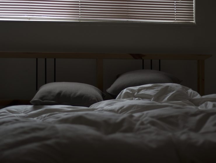 an empty bed
