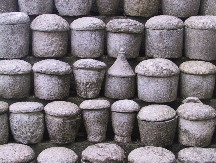 some buckets or acorns